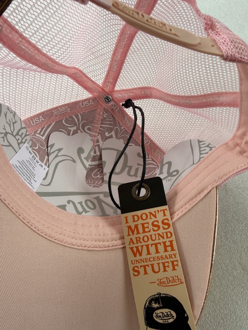 Von Dutch Rose Gold Trucker Hat - Picture 5 of 6